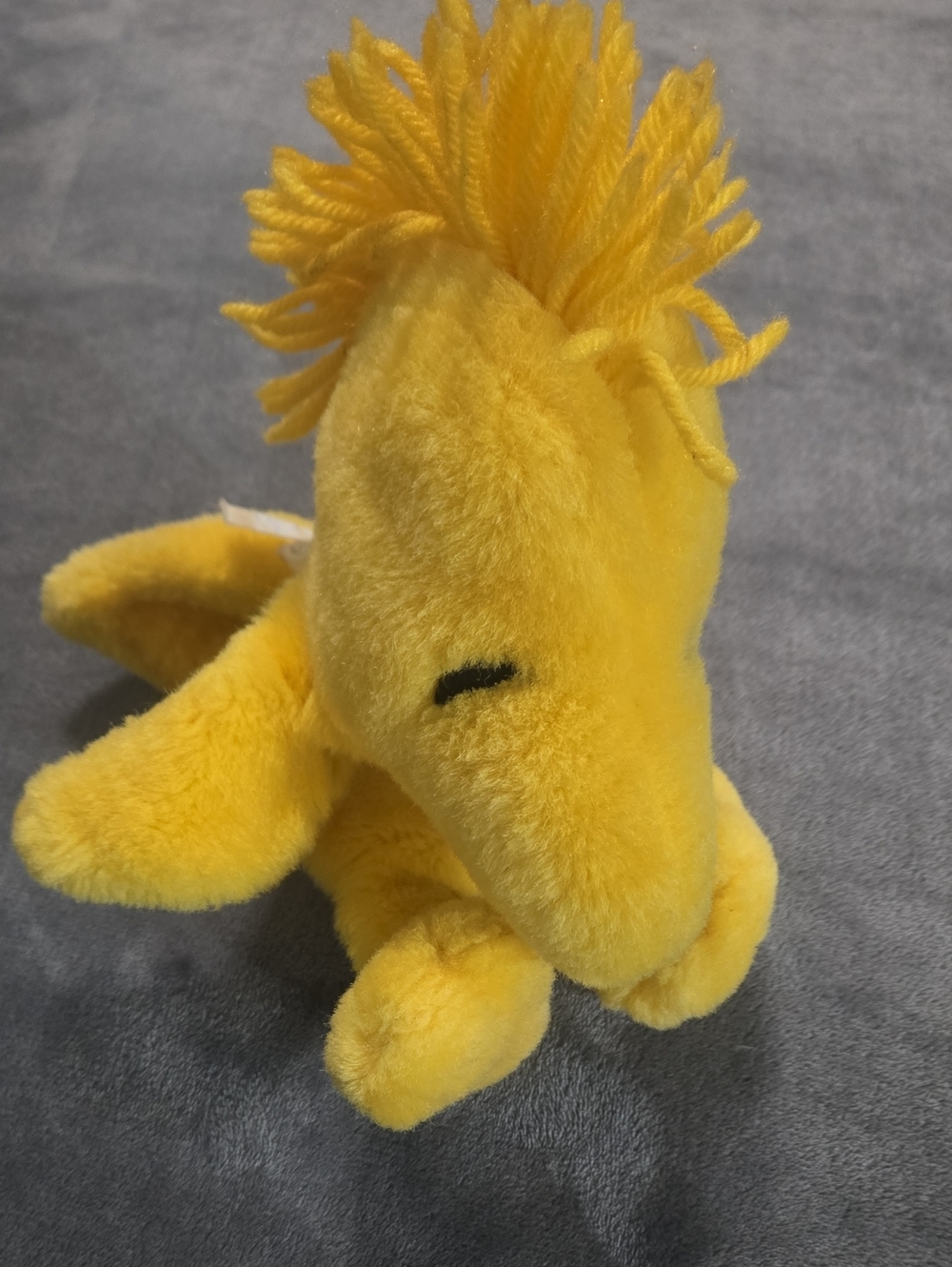 Vintag Peanuts Applause Woodstock Plush Yellow Bird Puppet Stuffy Plush